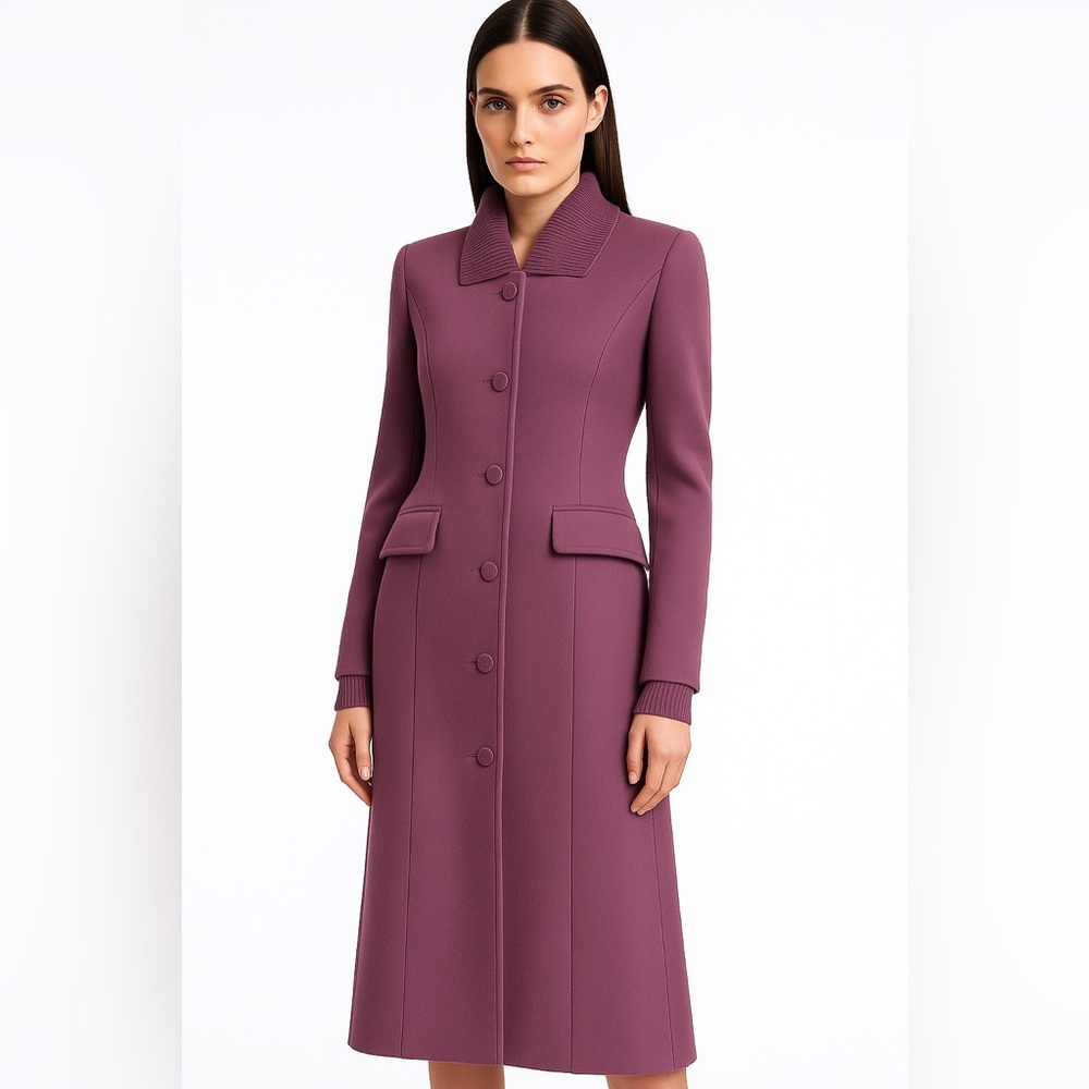 NWT Favorite Daughter The Varsity Single Breasted Coat Burgundy Size Small